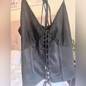 ZARA Brand New- missing tags. Adjustable silk corset